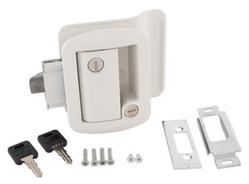 AP Products 013571 Metal Tt Lock W/Keys Wht