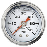 Auto Meter 2176 1-1/2'Pressure 0-60Psi Wh