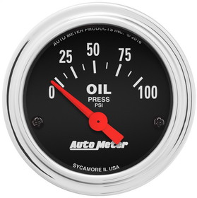 Auto Meter 2522 Chrome Elec.Oil Pres21/16