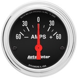 Auto Meter 2586 Chrome Ammeter 60-0-60Amp