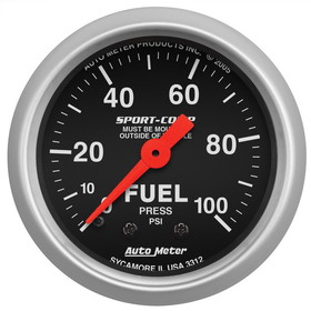Auto Meter 3312 Sprtcmp Fuel Press2-1/16'