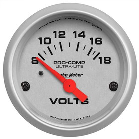 Auto Meter 4391 Ultralt Voltmeter 2 1/16'