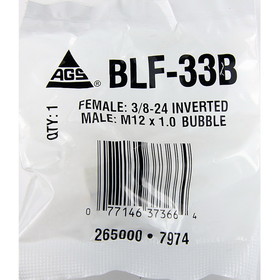 AGS 3/8-24 - M12 X 1.0 Bubble, American Grease Stick (AGS) BLF-33B