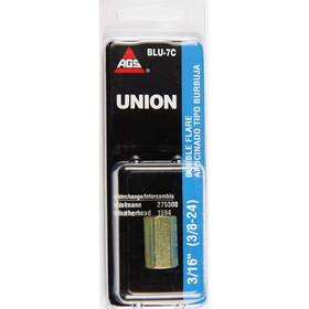 AGS 3/16' X 3/16' Bbl. Union, American Grease Stick (AGS) BLU-7C