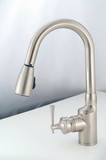 Amer Brass Metal Pull-Down Kitchen, American Brass SL2000N