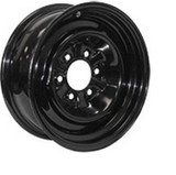 Americana 15X6 Conv 6H-5.5 Blk 0 Offset 3.65P, Americana Tire and Wheel 20514