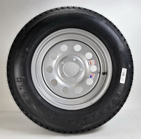 Americana 205/75D15 C/5H Mod Silv, Americana Tire and Wheel 3S636