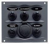 BEP Waterproof Switch Panel, BEP Marine 900-5WPS