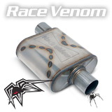 Black Widow Race Venom 3' Offset/Center, Black Widow Exhaust BW0010-P
