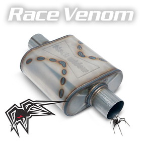 Black Widow Race Venom 3.5' Center/Center, Black Widow Exhaust BW0011-C