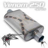 Black Widow Venom 250-Series 2.5' Center/Center, Black Widow Exhaust BW001-C