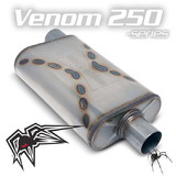 Black Widow Venom 250-Series 2.5' Offset/Center, Black Widow Exhaust BW001-P