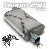 Black Widow Venom 250-Series 2.5' Offset/Offset, Black Widow Exhaust BWOOV2-22