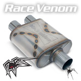 Black Widow Race Venom 3' Single/3' Dual, Black Widow Exhaust BWSDR-33