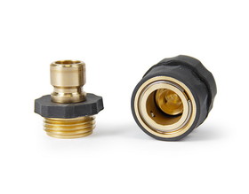 Camco 20135 Quick Hose Connect Brass