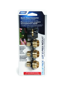 Camco 20136 Quik Hose Connect Brass
