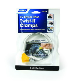Camco 39553 3' Twist-It Clamps 2/Cd