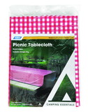 Camco 51019 Tablecloth Red/Wht 52X84