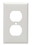 Cooper Wire Duplex Plate - White, Cooper Wire 2132W-BOX