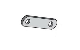 Dexter Axle Shackle Link 2.25 Hl To Hl 3.5 Ovrl, Dexter Axle 018-011-05
