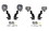 Diode Dynamc Ditch Light Brackets For 2015-2020, Diode Dynamics DD6566