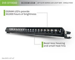 Dv8 BE20SW105W Lighting|Led Light|Bar|Single Row|B
