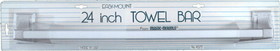 Magic Mounts 24 Inch Towel Bar 1Pk Whi, Magic Mounts 4572W