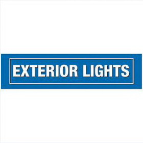 NTP Distrib SSEXTERIORLIGHTS Exterior Lights Sign