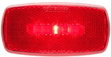 Optronics MCL0032RBB One Led Mark Light;Oval;Blk Bse;Red