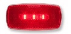 Optronics MCL32RBS Led M/C;Oval;Blk; Red