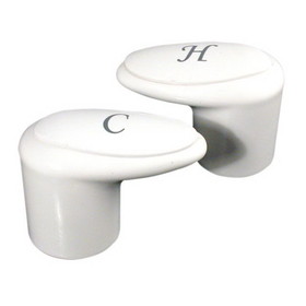 Phoenix Products Handle White H & C, Phoenix Products 9-R35-9HC