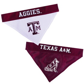 Pets First Texas A&M Reversible Bandana S-M, Pets First TAM-3217-S-M
