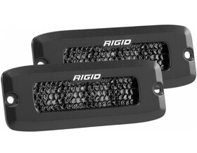 Rigid Industries 925513BLK Sr-Q Series Midnight Flush Mount Pr