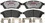 R/M Brakes Brake Pad Set, Raybestos Brakes EHT1422H