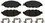 R/M Brakes Brake Pad Set, Raybestos Brakes MGD1649CH