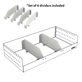 Rolacase Van Storage Shelf Bin Dividers, Rolacase RSSHL/D/6S