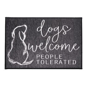 Crystal Art Gallery 455824 Dogs Welcome 27X18 Doormat