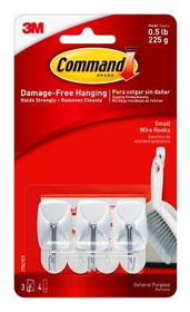 3M Command Small Wire Hooks, 3M 17067ES