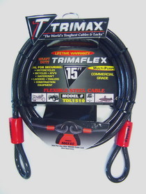 Trimax Multi Use Cbl 15' X 10 Mm, Trimax Locks TDL1510