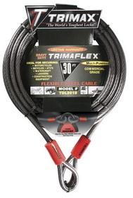 Trimax Cable Dual Loop 30'X10Mm, Trimax Locks TDL3010