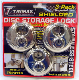 Trimax 3 Pack Keyed Alike Trp170, Trimax Locks TRP3170