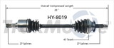 Trakmotive New Cv Axle, TrakMotive HY-8019