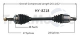 Trakmotive New Cv Axle, TrakMotive HY-8218