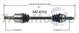 Trakmotive New Cv Axle, TrakMotive MZ-8152