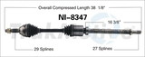 Trakmotive New Cv Axle, TrakMotive NI-8347