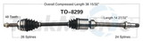 Trakmotive New Cv Axle, TrakMotive TO-8299