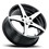 Ultra F-55 Gloss Black W/ Diamond Cut Fac, Ultra Wheel 455-7812U+35