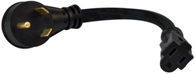 Valterra A103015BK 30Am-15Af 12' Adapter Black Bulk