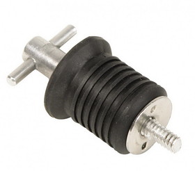Whitecap 1' Aluminum Bailer Plug - Screw Typ, WhiteCap Industries S-0288C