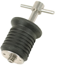 Whitecap 1' Brass Bailer Plug - Screw Type, WhiteCap Industries S-0290C